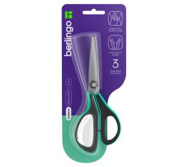 Ножницы Berlingo "Easycut 350", 15см, бирюзовые, эргономичные ручки, мягкие вставки, европодвес DNn_