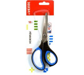 Ножницы 18 см deVENTE прорезиненные кольца c лепестками