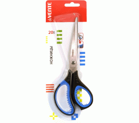 Ножницы 20 см deVENTE с прорезиненными кольцами с лепестками