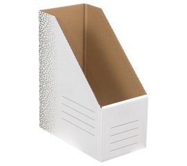 Накопитель-лоток архивный из микрогофрокартона "Standard" плотный, 150мм, белый, 1400л. 371331