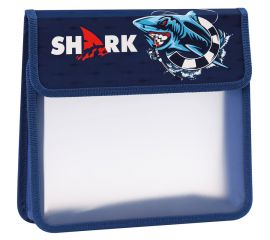 Папка для тетрадей 2 отделения А5 ArtSpace "Shark", пластик, на липучке ПТ-95_42184