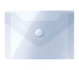 Папка-конверт на кнопке OfficeSpace, А7 (74*105мм), 150мкм, прозрачная 267538