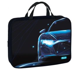 Папка текстильная с ручками 1 отделение, А4 F?rst "Automotive", 350*265*80мм, текстиль, на молнии FT