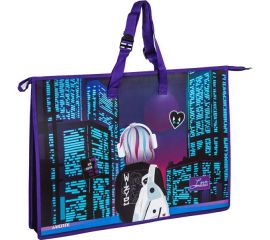 Папка для чертежей и рисунков А2 1 отделение, пластик, на молнии с ручками "City Girl" deVENTE/10