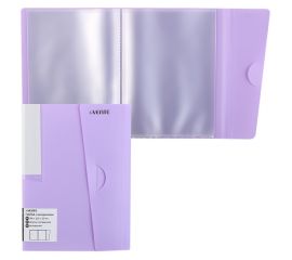 Папка с 20 вкладышами сиреневая deVENTE А5/40