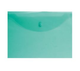 Папка с кнопкой  А4 Attomex полупрозрачная зеленая