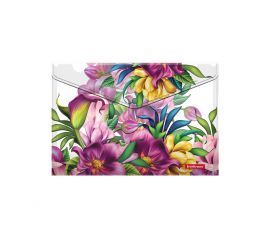 Папка с кнопкой Erich Krause  Tropical Flovers А4,
