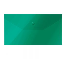 Папка-конверт на кнопке OfficeSpace, С6, 150 мкм, зеленая