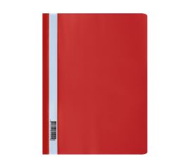 Папка-скоросшиватель пластик. СТАММ А4, 160мкм, красная с прозр. верхом ММ-32253