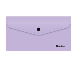 Папка-конверт на кнопке Berlingo "Instinct" С6, 200мкм, лаванда