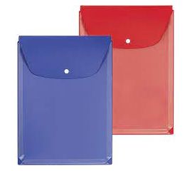 Папка на кнопке deVente А4, вертикальная с расширением, 250 л, ассорти