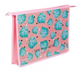 Папка для тетрадей 1 отделение, А4, ArtSpace "Inspiration", ламинированный картон, на молнии ПМ-А4-2