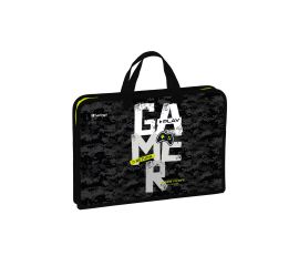 Папка с ручками 1 отделение, А4 Berlingo "Play the game", 340*245*40мм, пластик, на молнии PTA44060