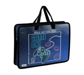 Папка с ручками А4 ArtSpace "Gamer", пластик, на молнии, 70мм ПТЛ-14_4_49835