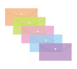 Папка-конверт на кнопке Berlingo "Starlight" С6, 180мкм, ассорти AKk_06101