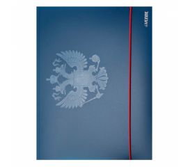 Папка на резинках A4 deVENTE Герб синяя/30/60