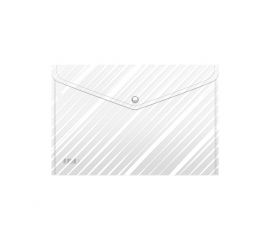 Папка с кнопкой А4 ErichKrause Clear Linesi полупрозрачная