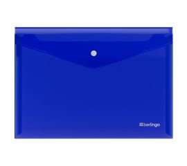 Папка-конверт на кнопке Berlingo "No Secret", А3, 200мкм, синяя EFb_03402