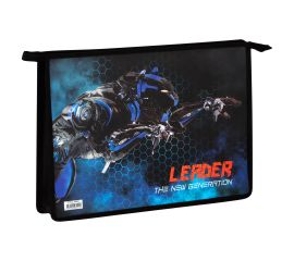 Папка для труда 2 отделения, А4, ArtSpace "Leader", 325*230*100мм, пластик, на молнии ПТР-22_48951