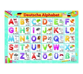 Плакат обучающий А2 немецкий алфавит
