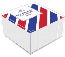 Подставка с бумагой белой 90х90х50 мм Attomex