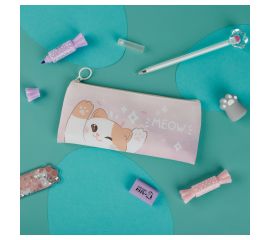 Пенал мягкий 200*100 MESHU "Meow", искусственная кожа MS_57856