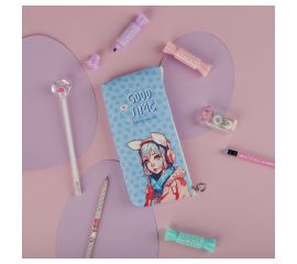 Пенал мягкий 200*85*30 MESHU "Good time blue", искусственная кожа MS_57796