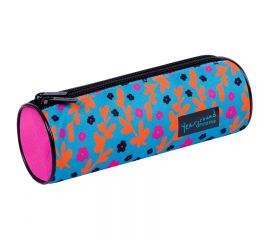 Пенал-тубус 2 отделения, 210*70 Berlingo "Blue pattern", полиэстер PM09030