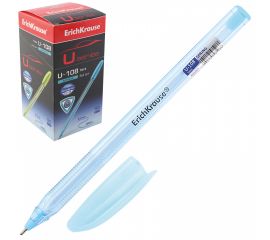 Ручка пишущий узел 1,0 мм, игольчатая, одноразовая, цвет чернил синий, ассорти 4 вида Spring Stick U