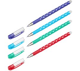 Ручка гелевая стираемая ArtSpace синяя, 0,5мм, корпус ассорти M917_20211