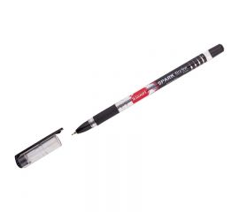 Ручка шариковая Luxor "Spark" черная, 0,7мм, грип