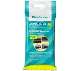 Салфетки чистящие влажные Defender, для поверхностей, в мягкой упаковке, 20шт.