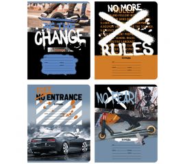 Тетрадь 18л., линия BG "Без страха", выб. лак Т5ск18_вл 10118