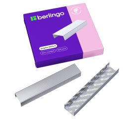 Скобы для степлера №24/8 Berlingo, оцинкованные