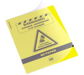 Тетрадь предметная 48 л А5 клетка скоба пластиковая обложка "Be informed" - История/5/100