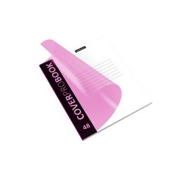 Тетрадь 48л., клетка А5, Класссика CoverPro  Neon с пластиковой обложкой (розовый)