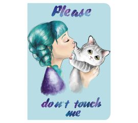 Тетрадь 60 л. в клетку обложка SoftTouch, бежевая бумага 70 г/м2, сшивка, В5 (179х250 мм), НЕДОТРОГА