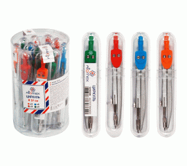 Циркуль Attomex в пластиковом футляре ассорти