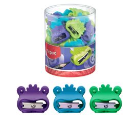 Точилка пластиковая с 1 отверстием ассорти Maped Connect 2в1/65