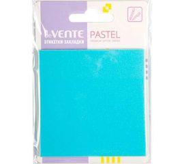 Блок с клеевым краем 76х76 мм пластиковый прозрачный искрящийся голубой 50 л deVENTE Pastel