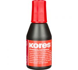Краска штемпельная красная 27 мл (водно-масляная основа) Kores