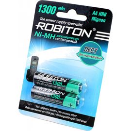 Аккумулятор Robiton R6 AA DECT 1300 mAh Ni-MH BL2