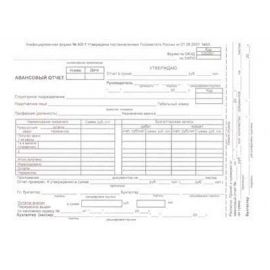 Авансовый отчет А5