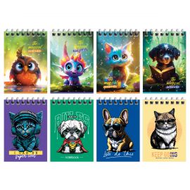 Блокнот А7 40л. на гребне BG "Забавные питомцы" Б7гр40 12759