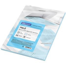 Бумага цветная OfficeSpace pale А4, 80г/м2, 50л. (голубой) 245187