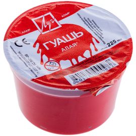 Гуашь алая , 225мл  Луч