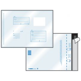 Конверт-пакет А5(162х229)"Кому-Куда" из полиэтилена,отрывн.лента