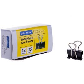 Клип для бумаг 15 мм черный