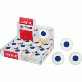 Ластик deVENTE белый с центровкой