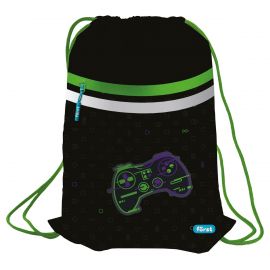 Мешок для обуви 1 отделение F?rst "Super gamer", 350*460мм, вентиляционная сеточка, светоотражающая